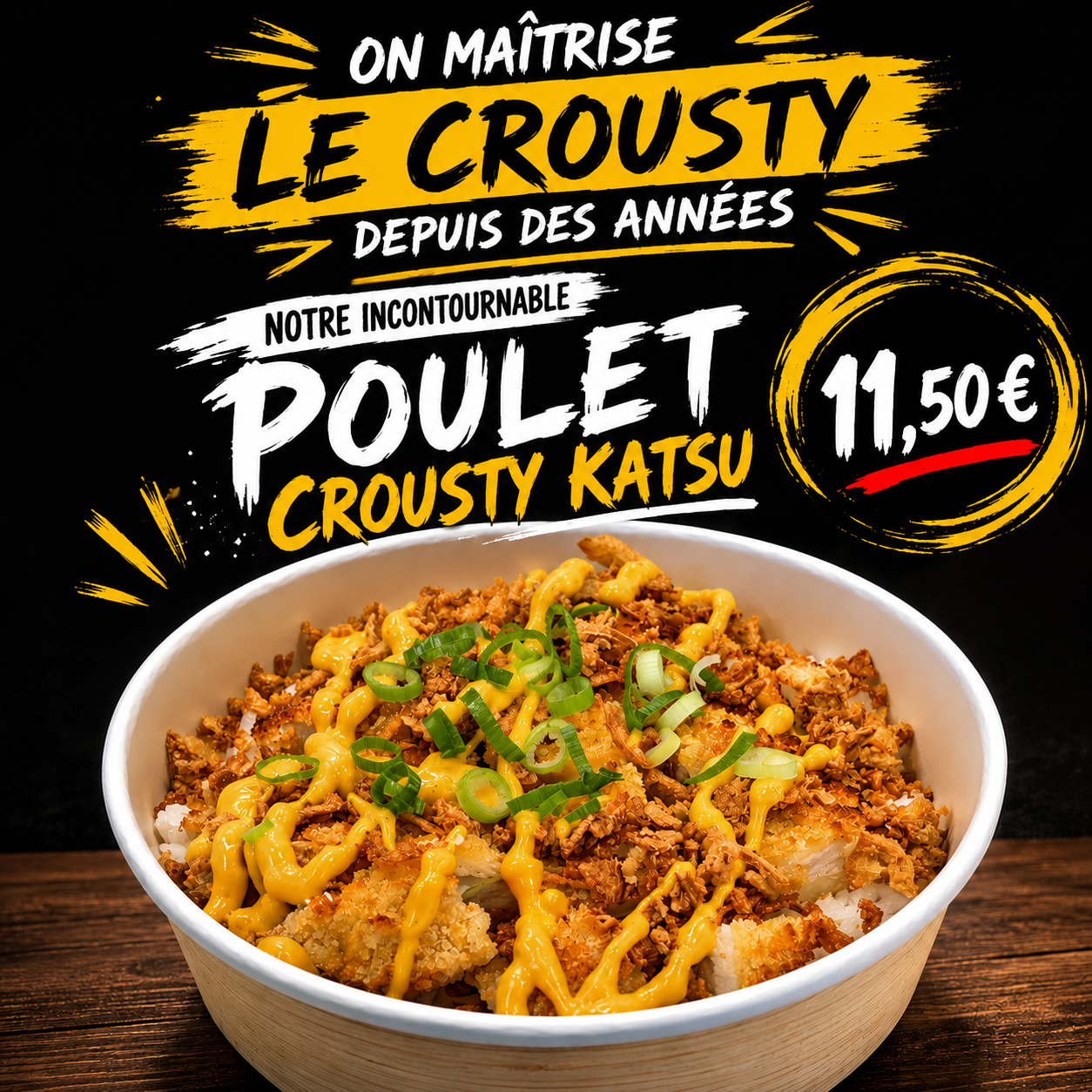 Le poulet crousty